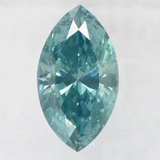 1 pcs Diamant - 0.58 ct - Markies - fancy intens blauw - SI1