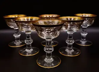 Italian manufacture - luxe en zware champagneglazen (6) -