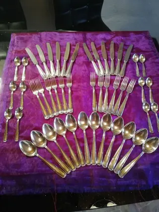 Besteckset, versilbert, A.Pasch &amp; Co Besteckset -