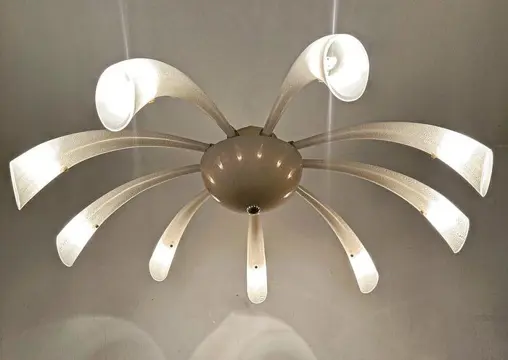 Barovier &amp; Toso - Kroonluchter van Murano glas - Fuochi