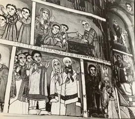 Guillaume Corneille (1922-2010) - Peinture murale dans une