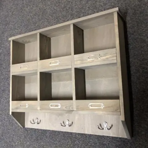 Kruidenrek , Wanddecoratie, hout, kapstok