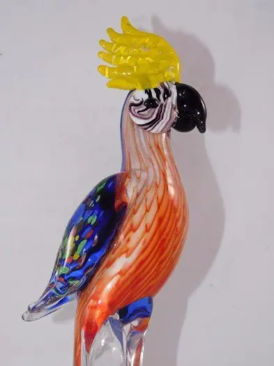 Papegaai van glas , papegaai , kado