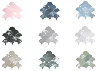 Visschubtegels life scale wandtegels accent tegels 12x12,5