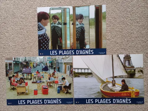 LES PLAGES D ' AGNES lobbycard set.