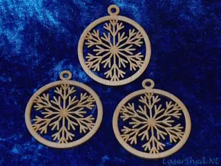 Kerst versiering Snowflake Feather