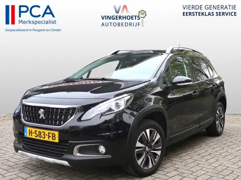 Peugeot 2008 130 Pk Benzine * Luxe Allure * Zwart * Navigatie * 1/2 Lederen Interieur * Achteruitrij