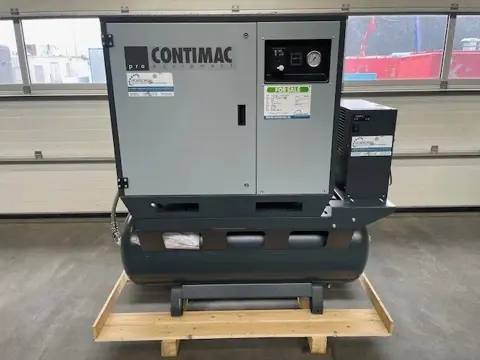 Contimac Contimac Silent 705/270 met Droger. zuigercompressor, 5,5 PK, 650 L/min. 10 Bar