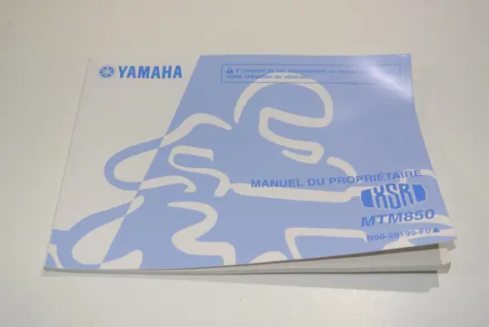 INSTRUCTIEBOEKJE Yamaha XSR 900 2016 - 2018