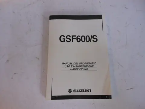 INSTRUCTIEBOEKJE Suzuki GSF 600 650 Bandit 2000 - 2004