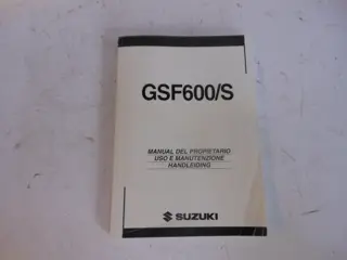 INSTRUCTIEBOEKJE Suzuki GSF 600 650 Bandit 2000 - 2004