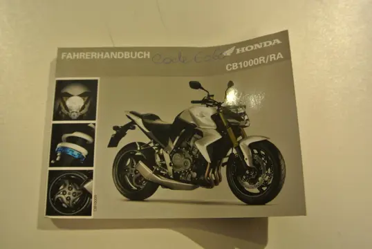 INSTRUCTIEBOEKJE Honda CB 1000 R 2008 - 2016