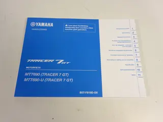 INSTRUCTIEBOEKJE Yamaha MT 07 Tracer 2016 - 2018