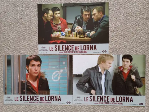 LE   SILENCE   DE   LORNA     lobbycard set.