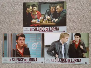 LE   SILENCE   DE   LORNA     lobbycard set.