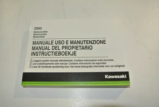 INSTRUCTIEBOEKJE Kawasaki Z 900 2017 - 2019