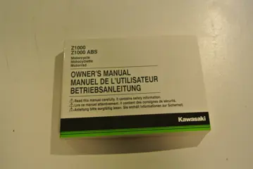 INSTRUCTIEBOEKJE Kawasaki Z 1000 2014 - 2016
