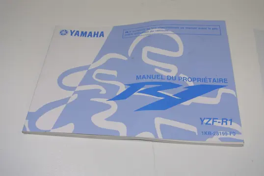 INSTRUCTIEBOEKJE Yamaha YZF R1 2009 - 2010