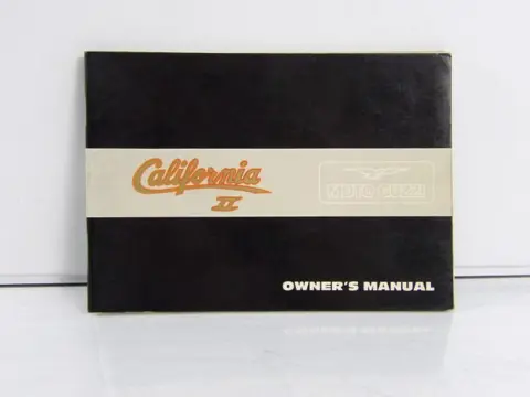 INSTRUCTIEBOEKJE Moto Guzzi California 2 1982 - 1985