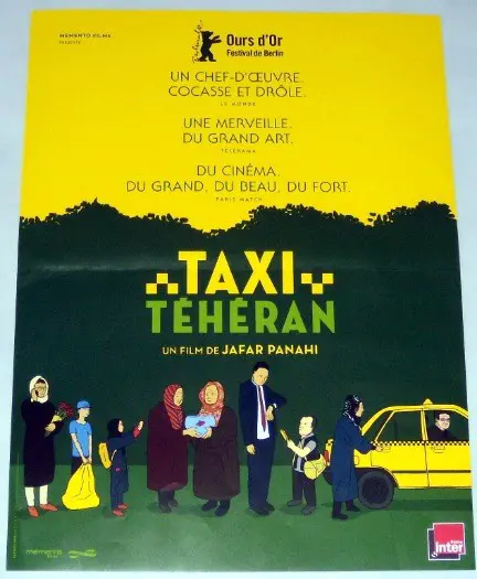 TAXI TEHERAN FRANSE filmposter.