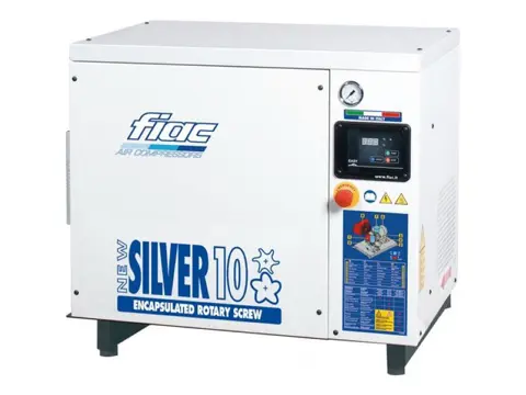 Fiac New Silver 10 Silent 7.5 kW 860 L / min 10 bar Elektrische Schroefcompressor
