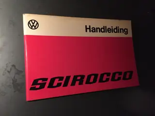 Instructieboekje Volkswagen Scirocco  1976.