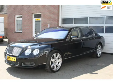 Bentley CONTINENTAL FLYING SPUR 6.0 W12 Zwart Met Creme Lederen Interieur 93.000Km Zeer Nette Auto!!