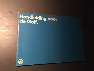 Instructieboekje Volkswagen  GOLF  1980