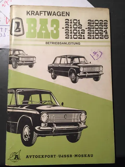 Instructieboekje  Lada  2101_2102_21012_21022_21023_21024 en 21026