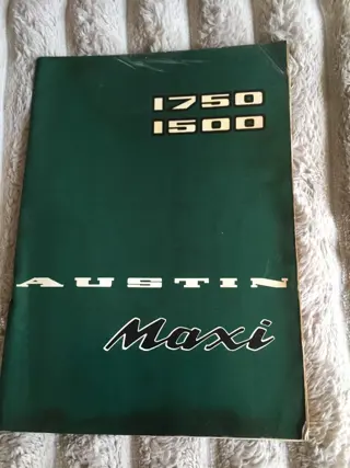 Instructieboekje  Austin  Maxi  1750  _ 1500   _ Nederlands  1971