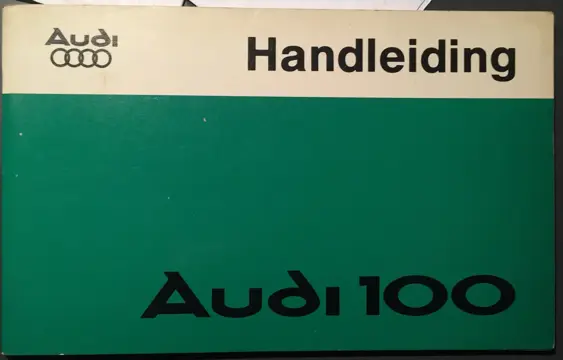 Instructieboekje  Audi  100  1978