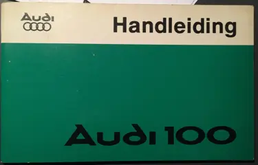 Instructieboekje  Audi  100  1978
