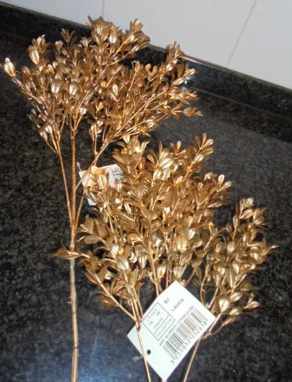 DECO TAKKEN GOUD BUXUS 60 CM 2 stuks NIEUW