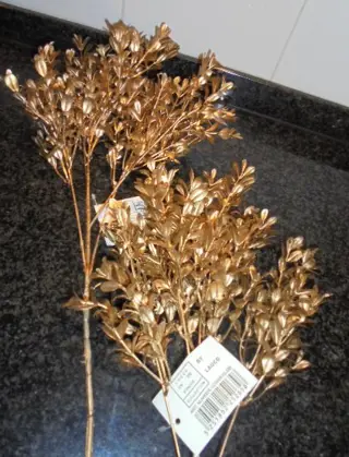 DECO TAKKEN GOUD BUXUS 60 CM 2 stuks NIEUW