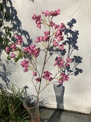 ZIJDEBLOEMEN 106 CM CHERRY BLOSSOM DARK PINK NIEUW