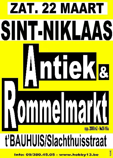 Antiek &amp; Rommelmarkt te Sint-Niklaas