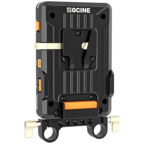 ZGCINE V-Mount Plate On 15mm Rod Mount (VM-VP1-K1)