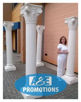 Witte griekse pilaren decors aalsmeer utrecht