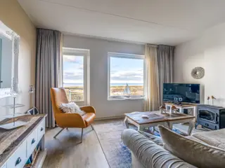 Modern ingericht appartement nabij De Koog met uitzicht over zee