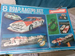 8 Road Racing set super steering system, Speedtrax met doos