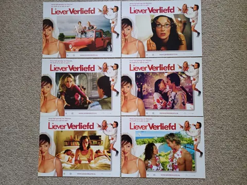 LIEVER    VERLIEFD     lobbycard set.