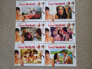 LIEVER    VERLIEFD     lobbycard set.