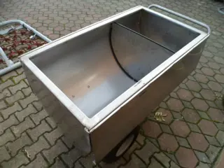 RVS voerwagen / voerkar