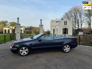 Mercedes-Benz CLK-klasse Cabrio 200 Elegance Automaat, Donkerblauwmet, Grijs Leder, Blauwe kap,Xenon