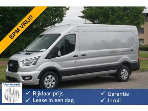 Ford Transit 350L L3H2 Limited AUT-8 165PK BPM VRIJ Navi, Adap. Cruise, 360° Cam, Trekhaak, 2x Schui
