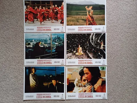 LITTLE    BUDDHA     lobbycard set.