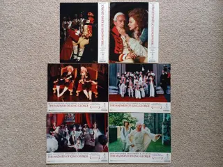 THE   MADNESS   OF   KING   GEORGE     lobbycard set.