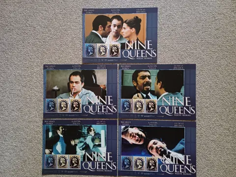 NINE    QUEENS( Nueve reinas )     lobbycard set.