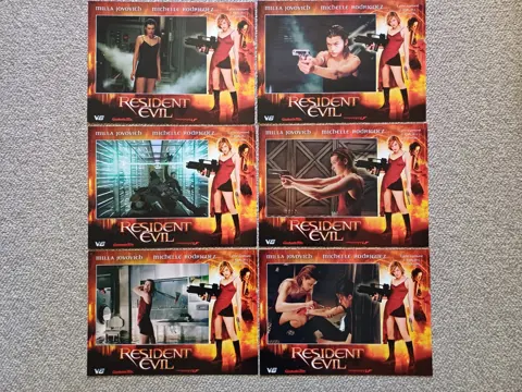 RESIDENT EVIL lobbycard set.**