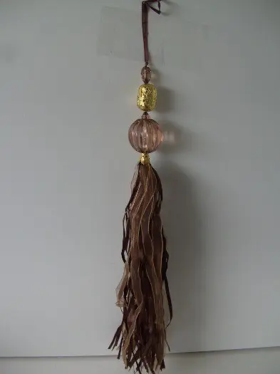 DECO HANGERS MET BRUINE LINTEN 3 stuks NIEUW